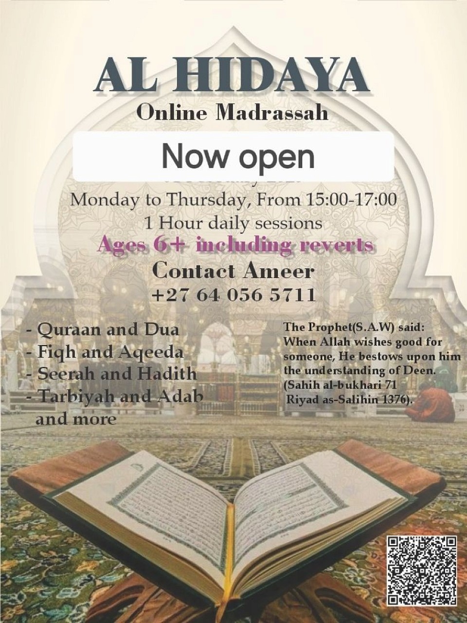 Madrassah pamphlet
